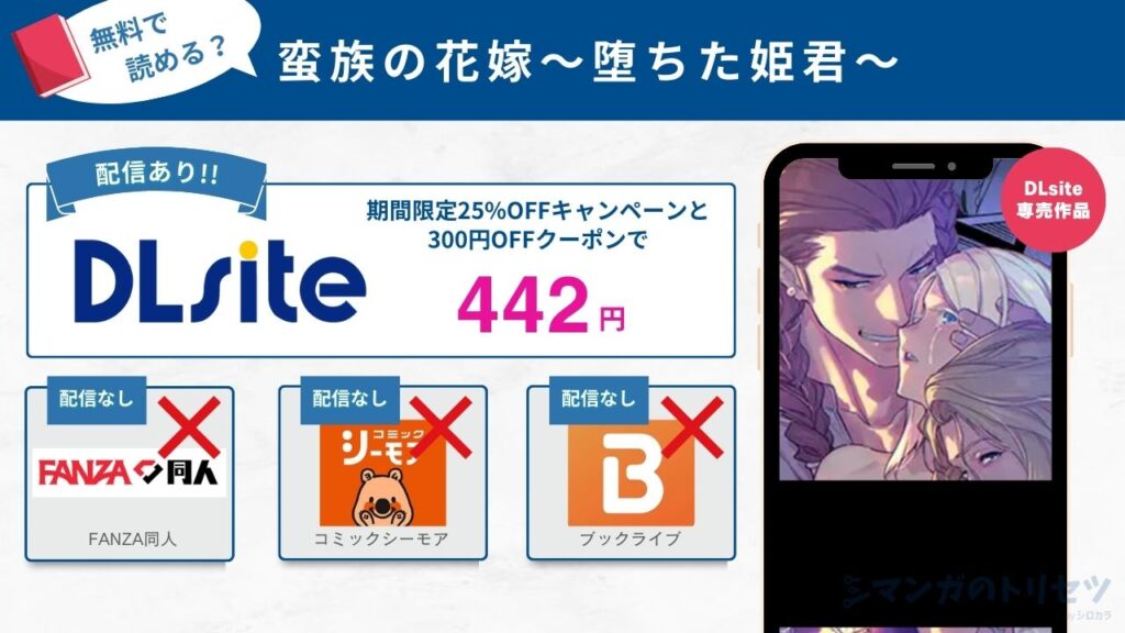 蛮族の花嫁～堕ちた姫君～　442円で読める