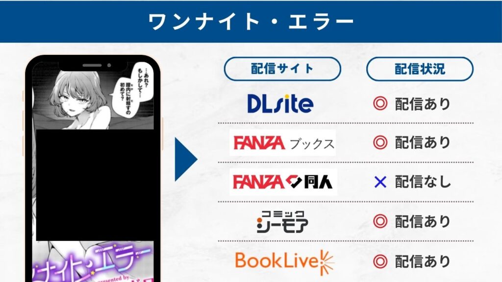 ワンナイト・エラー　配信サイト