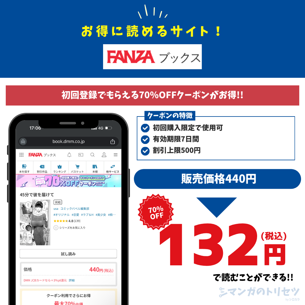 45分で彼を届けて FANZAブックス