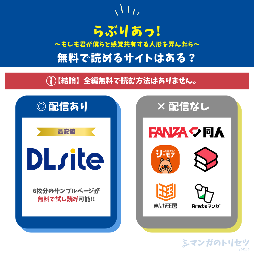 らぶりあっ!~もしも君が僕らと感覚共有する人形を弄んだら~ 無料配信状況