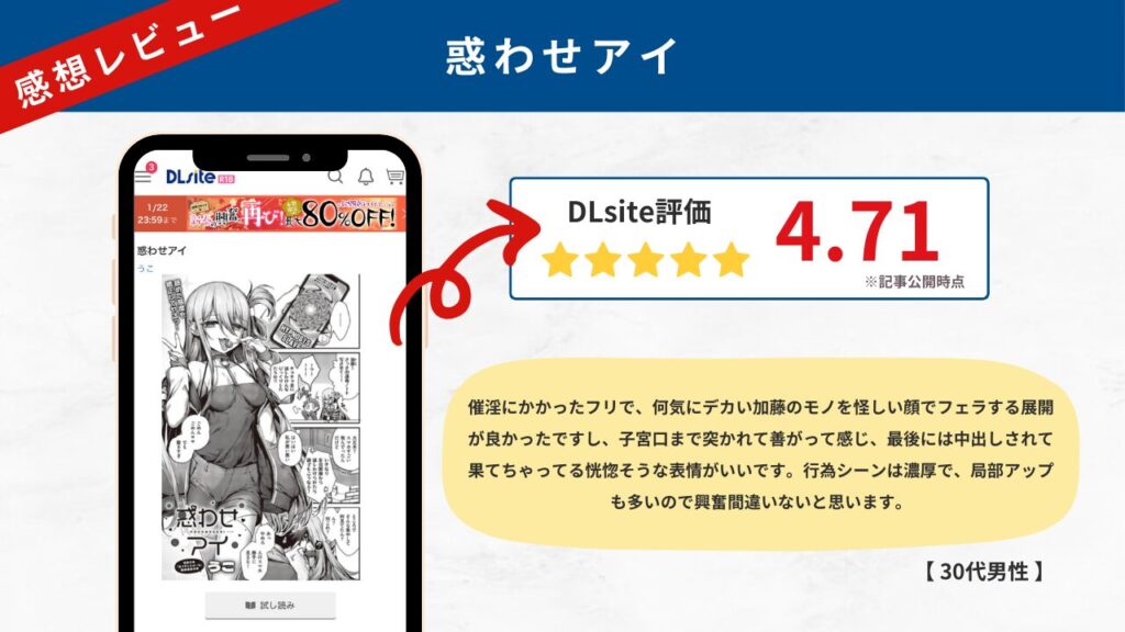 惑わせアイ 感想