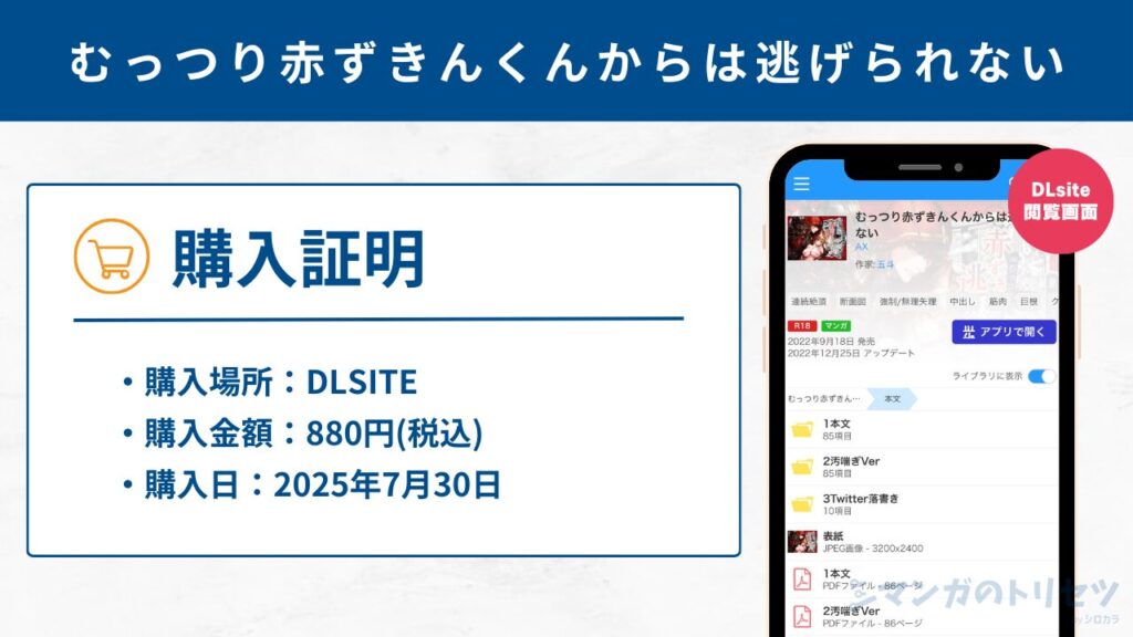 むっつり赤ずきんくんからは逃げられない　購入証明　