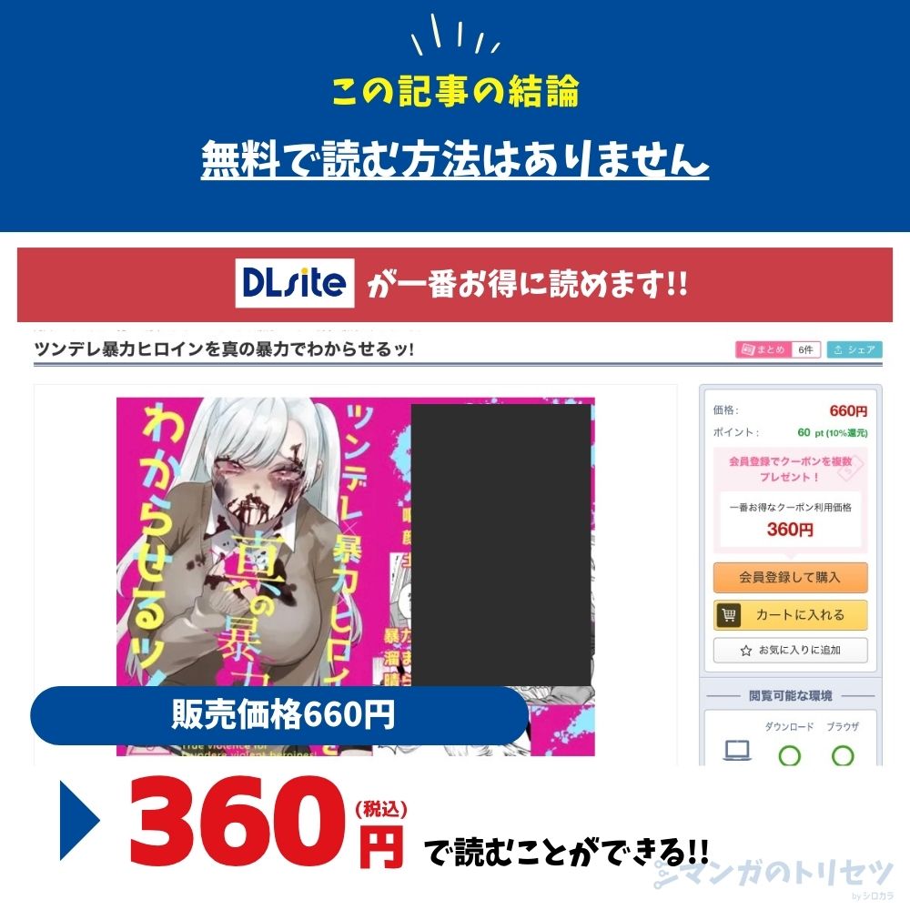 ツンデレ暴力ヒロインを真の暴力でわからせるッ! 最安値はDLsite