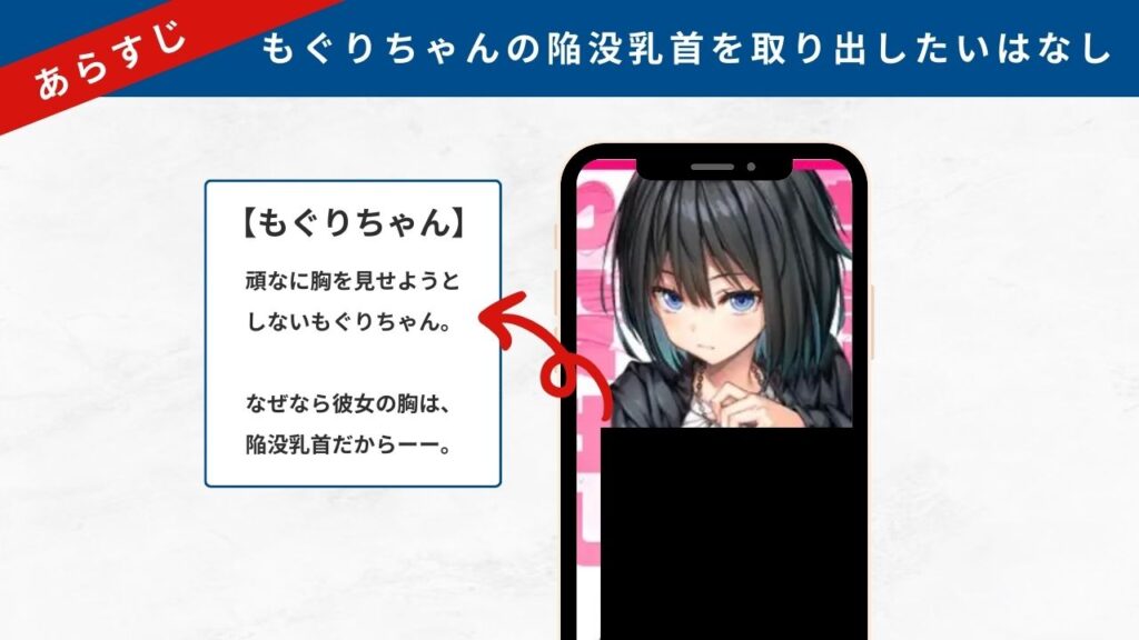 もぐりちゃんの陥没乳首を取り出したいはなし あらすじ