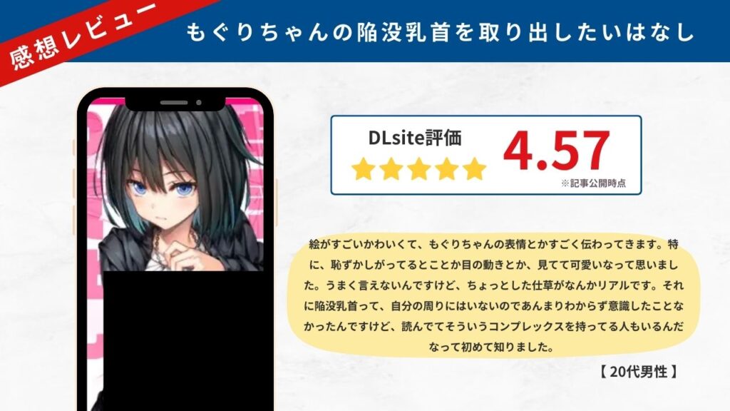 もぐりちゃんの陥没乳首を取り出したいはなし 感想