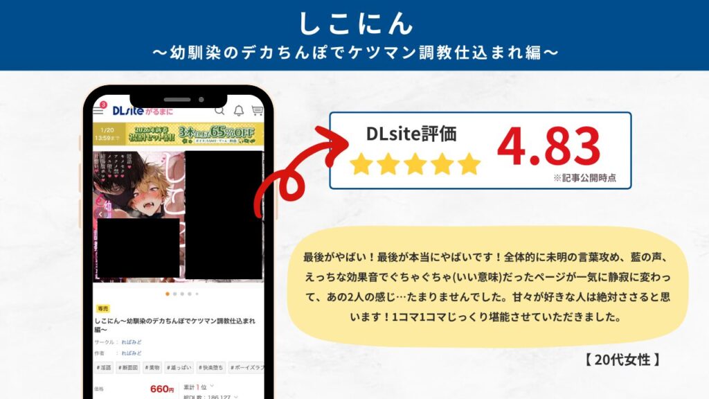 しこにん~幼馴染のデカちんぽでケツマン調教仕込まれ編~ 感想